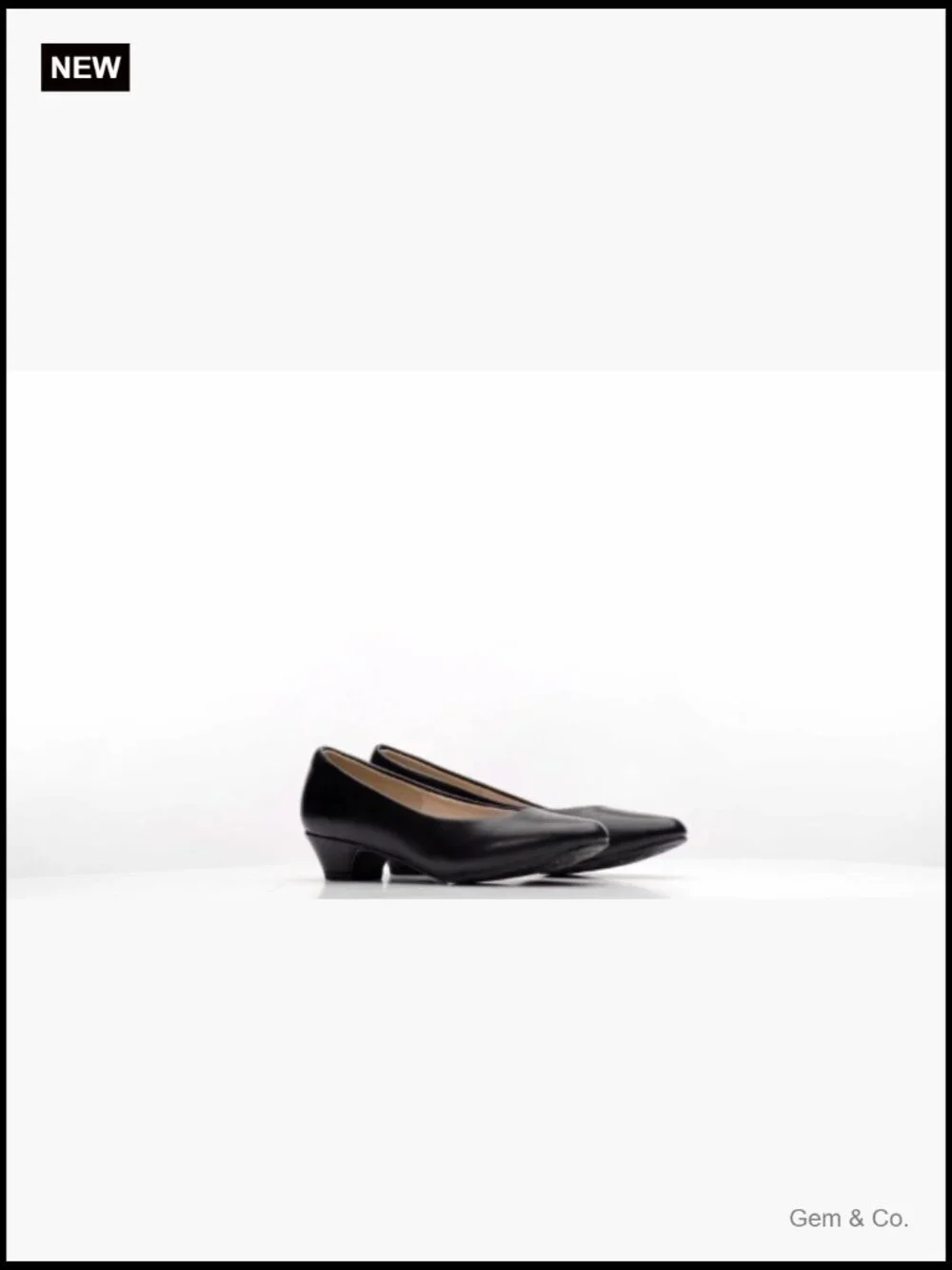 Low Chunky Heel Pump Shoes - Comfortable Slip On Block Heels